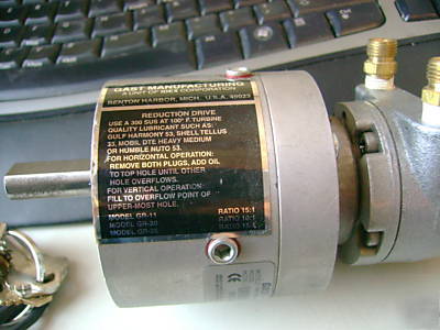 Gast air motor w/ gear box 15:1 1AM-nrv-60-GR11