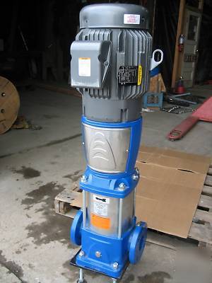 Goulds 15 hp 150GPM ssv multistage booster pump and 