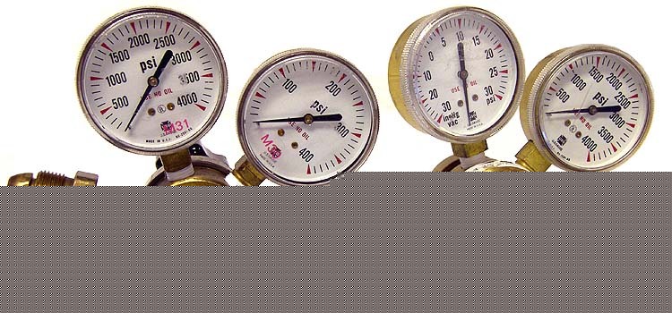 Lot 2 linde high gas brass regulator /gauges -free ship