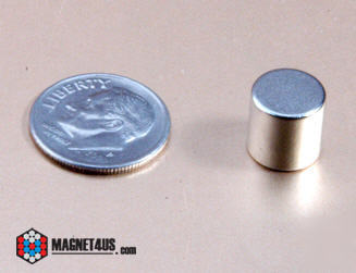 Neodymium rareearth cylinder magnet 3/8