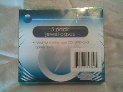 New 5 ct. pack jewel cases factory sealed