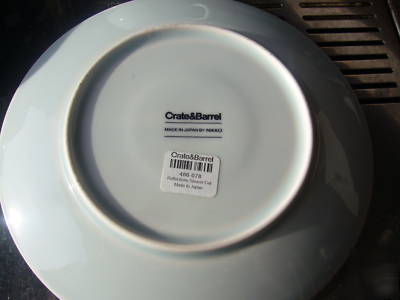 New crate & barrel cup & saucers, brand , made in japan 