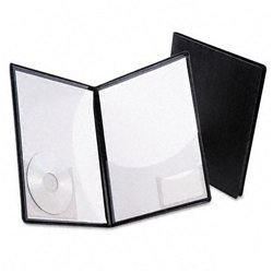 New executive two-pocket pvc folder, 75-sheet capaci...