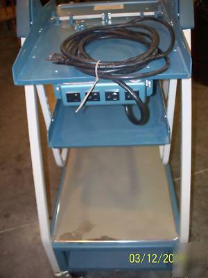 Tektronix oscilloscope cart model 3 nice large unit 
