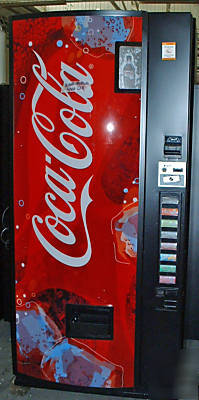 Coke soda water can vending machine dixie narco 600