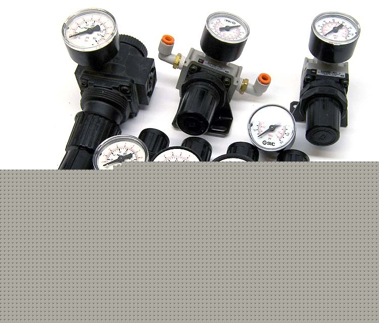 Lot 8 norgren R08 smc NAR2500 AR25 air regulator gauge