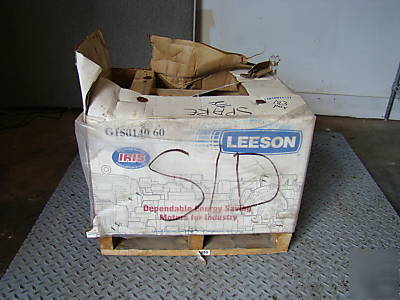 New 10 hp tefc leeson electric motor in box G150140.60