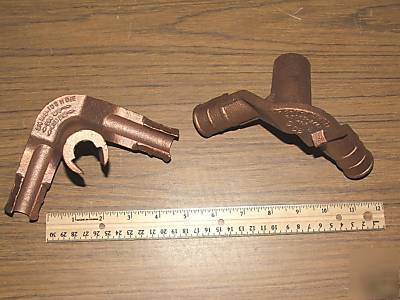New 2 t&b copper groundrod grid connector 250MCM or 4/0