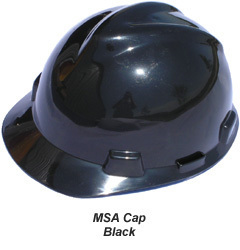 New msa v-gard cap hardhat with swing suspension black 