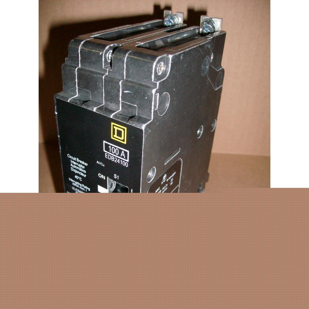 Square d EDB24100 molded case circuit breaker 480Y-277V