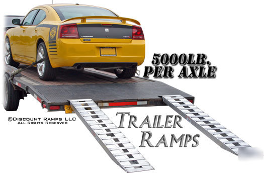Take 3-kaufman aluminum auto hauler car trailer ramps
