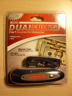 Uv light magnetic currency counterfeit money detector 