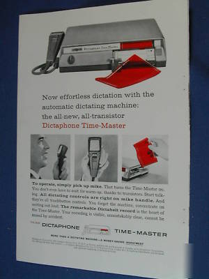 1958 dictaphone dictating machine ad