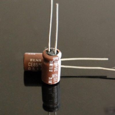 10PCS elna silmic electrolytic capacitors 35V 10UF