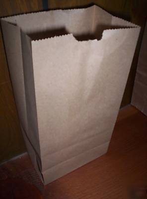 Brown paper grocery bag 2# 4 x 8 500 count