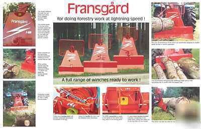 Fransgard v-3507 logging winch with free chainsaw