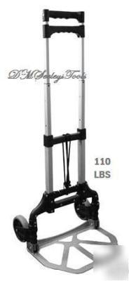 Hand truck dolly dollie folding cart with tie downs
