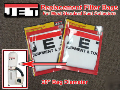 Jet replacement filter bags for dust collectors ~ pair