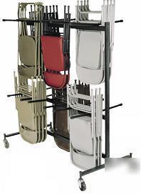 New nps 84 heavy duty steel rack truck chair caddy cart