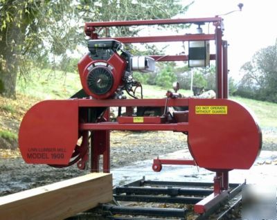 Sawmill linn lumber 1900 portable bandsaw mill 