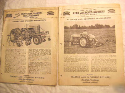 2-1956-ford tractor-assembly and operating instructions