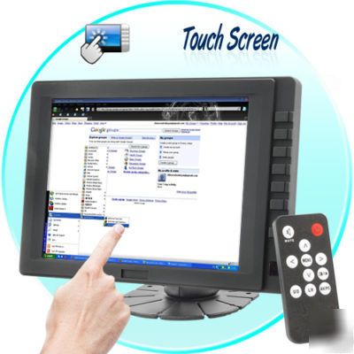 8 inch touchscreen tft lcd monitor pc pos media remote