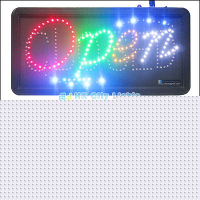 Animated window led open / closed sign neon light board