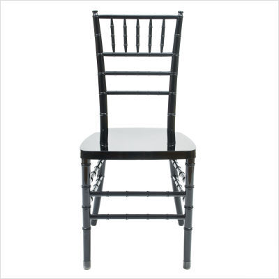 Crystal chiavari chair in black opaque