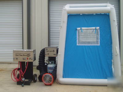 First responder portable hazmat decon shower system