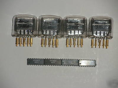 In-12B\IN12B nixie tubes 4PCS + K155ID1 + gold pins