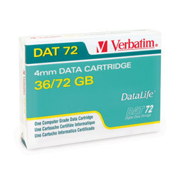 New verbatim dat 72 tape cartridge 94923