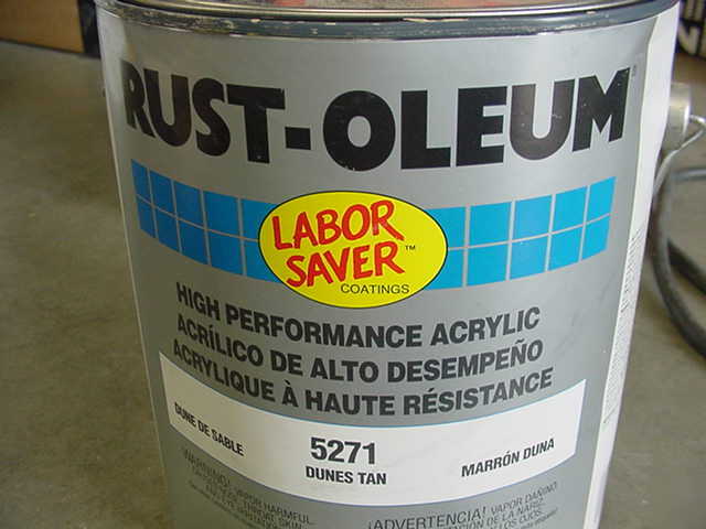 Rust-oleum 5271 acrylic enamel dunes tan paint 1 gallon