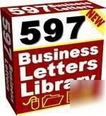 597 ready to use~business letters/forms~must have this 