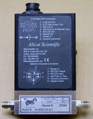 Alicat 20 sccm mass flow meter [PID26]