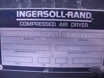 Complete ir ingersoll-rand centac air compressor system