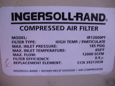 Complete ir ingersoll-rand centac air compressor system