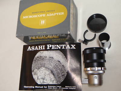 Honeywell pentax microscope adapter + instructions
