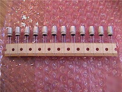 Lot of 100 nichicon aluminum electrolytic capacitors