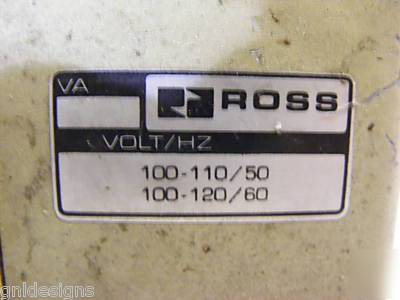 Ross W7076A2332 air solenoid valve w/500B91 sub base 