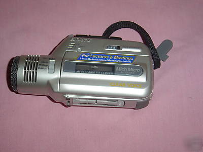 Sony audio - mic-n-micro microcassette recorder (silver