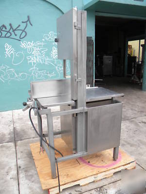 Hollymatic heavy duty meat saw stainless steel finish 