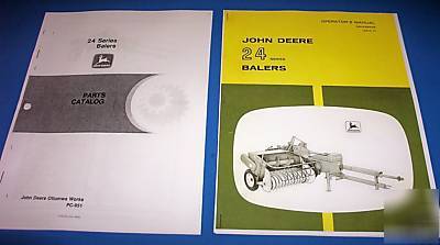 John deere 24 baler manual & parts catalog 24T 24WS 24W