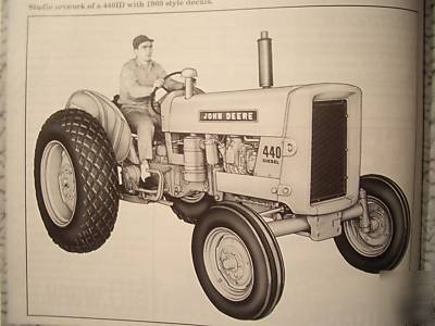 John deere model 440 tractor & crawler green magazine