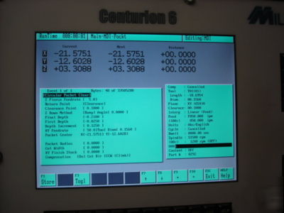 Milltronics mb-20 3-axis cnc vertical mill