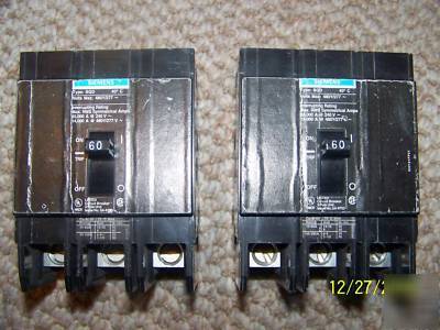 Siemens BQD360 bqd 60 amp 3P 480V circuit breaker 