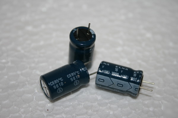 1000UF 16V elna RE3 radial capacitor (X4) FD3E2