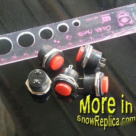 1X push to make switch momentary red n/o button R13-507