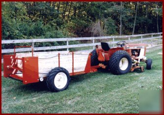 Horse manure spreader ground driven trailer 1200