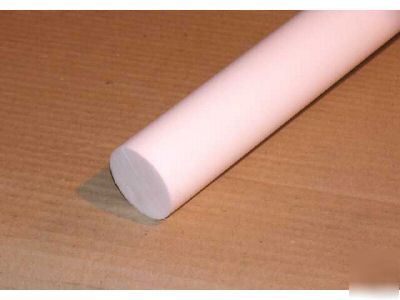 Natural ptfe solid round bar rod 50MM x 160MM long