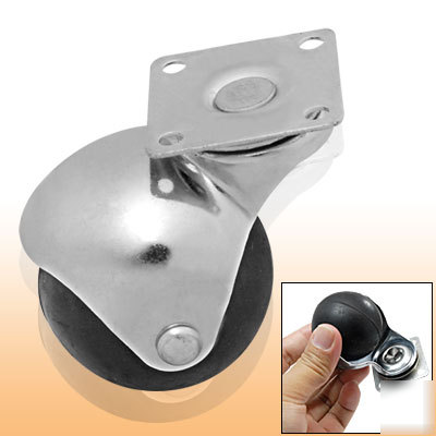 Sofa rack swivel spherical caster w top plate connector